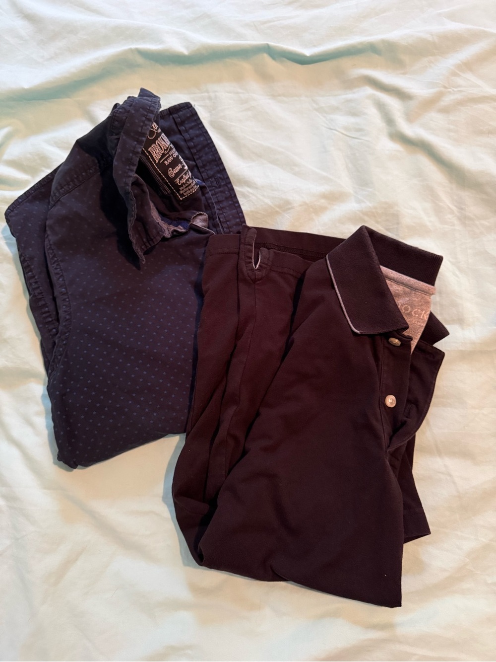 Broken Threads Navy Blue and Dockers Black Men's Polo and Shirt Bundle